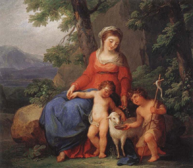 Angelika Kauffmann Maria mit dem Jesusknaben und Johannes mit dem Jesusknaben und Johannes mit dem Lamm oil painting picture